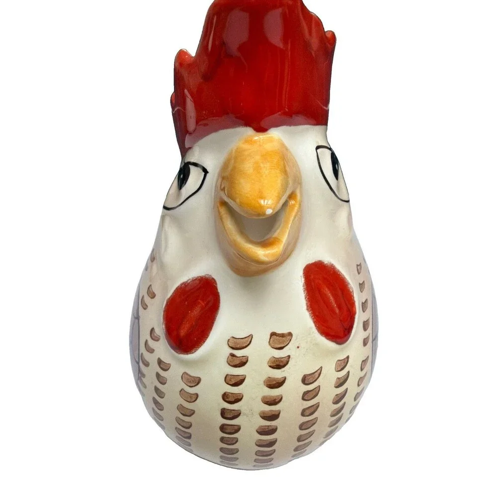 Vtg The Haldon Group Ceramic Rooster Mini Pitcher Creamer 1988 Japan 6.5” Tall